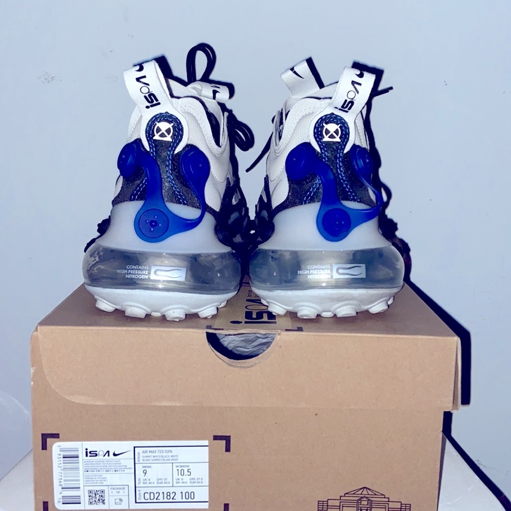 Nike Air Max 720 ISPA Summit White/Black-White Men’s US9 - Picture 3 of 6